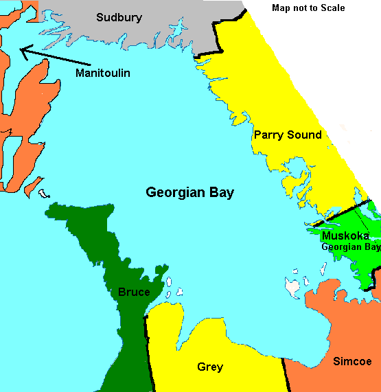 Georgian Bay Ontario Canada Map - Map of world